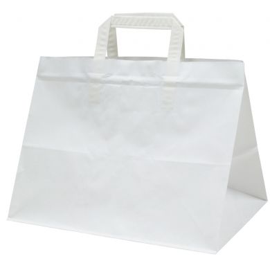 Sacose Hartie Albe Maner Flat 32x21x24 cm